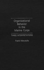 Organizational behavior in the Marine Corps