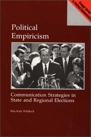 Cover of: Political empiricism: communication strategies in state and regional elections