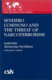 Cover of: Sendero Luminoso and the threat of narcoterrorism by Gabriela Tarazona-Sevillano