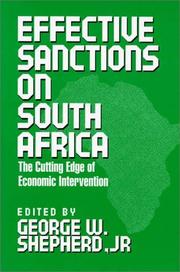 Cover of: Effective Sanctions on South Africa: The Cutting Edge of Economic Intervention