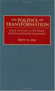 Cover of: politics of transformation | Betty H. Zisk