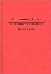 Cover of: Community service by Howard B. Radest