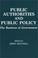 Cover of: Public authorities and public policy