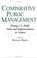 Cover of: Comparative Public Management