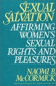 Cover of: Sexual salvation by Naomi B. McCormick, Naomi B. McCormick