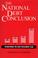 Cover of: The national debt conclusion