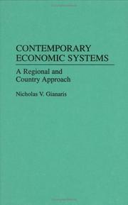Cover of: Contemporary economic systems by Nicholas V. Gianaris