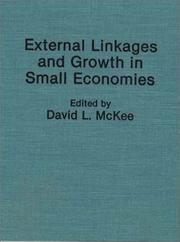 Cover of: External linkages and growth in small economies