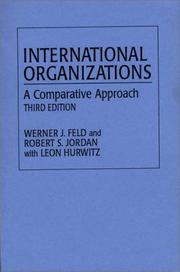 Cover of: International organizations by Werner J. Feld