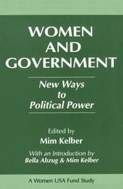 Cover of: Women and government: new ways to political power