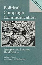 Cover of: Political campaign communication: principles and practices