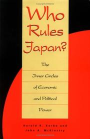 Cover of: Who rules Japan? by Harold R. Kerbo