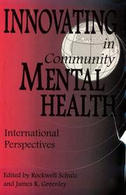 Cover of: Innovating in community mental health: international perspectives