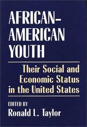 Cover of: African-American youth by edited by Ronald L. Taylor.