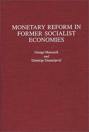 Cover of: Monetary reform in former socialist economies