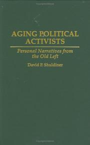 Cover of: Aging political activists by David Philip Shuldiner