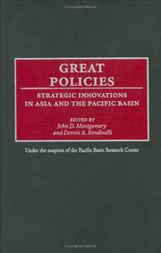 Cover of: Great Policies: Strategic Innovations in Asia and the Pacific Basin