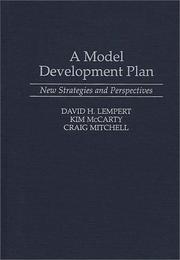 Cover of: A model development plan: new strategies and perspectives