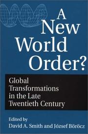 Cover of: A New World Order?: Global Transformations in the Late Twentieth Century (Contributions in Economics and Economic History, No. 164)