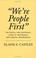 Cover of: We're people first