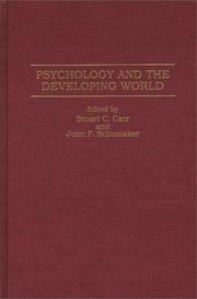 Cover of: Psychology and the developing world