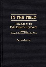 Cover of: In the field by edited by Carolyn D. Smith and William Kornblum.
