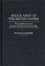 Cover of: Shock army of the British Empire by Shane B. Schreiber