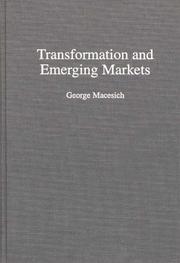 Cover of: Transformation and emerging markets by George Macesich