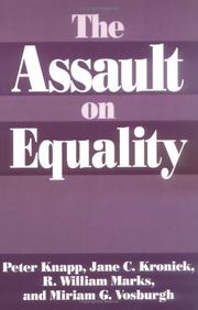 Cover of: The assault on equality
