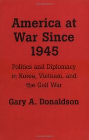 Cover of: America at war since 1945 by Gary Donaldson