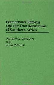 Cover of: Educational reform and the transformation of southern Africa