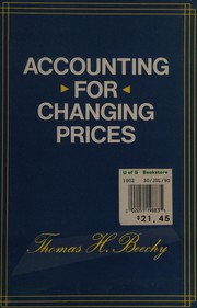 Cover of: Accounting for changing prices