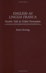 Cover of: English as lingua franca: double talk in global persuasion