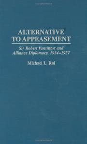 Cover of: Alternative to appeasement by Michael L. Roi