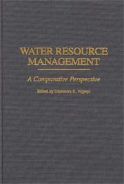 Cover of: Water Resource Management: A Comparative Perspective