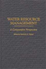 Cover of: Water resource management by edited by Dhirendra K. Vajpeyi.