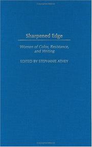 Cover of: Sharpened Edge: Women of Color, Resistance, and Writing