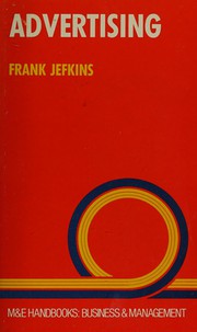 Cover of: Advertising by Frank William Jefkins