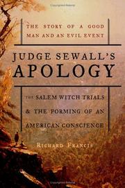 Cover of: Judge Sewall's apology by Richard Francis