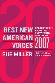 Cover of: Best New American Voices 2007 (Best New American Voices)