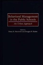 Cover of: Behavioral Management in the Public Schools by 