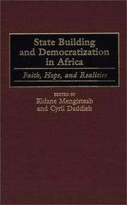 Cover of: State Building and Democratization in Africa by 