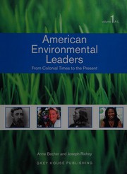 Cover of: American environmental leaders: from colonial times to the present