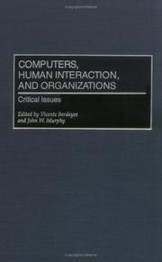 Cover of: Computers, Human Interaction, and Organizations: Critical Issues