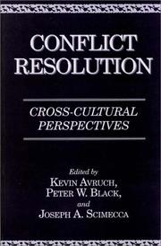 Cover of: Conflict Resolution by Peter W. Black, Joseph A. Scimecca