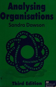 Cover of: Analysing organisations