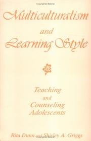 Cover of: Multiculturalism and Learning Style: Teaching and Counseling Adolescents