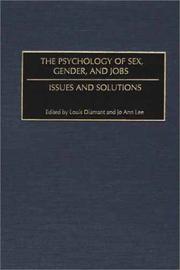 Cover of: The Psychology of Sex, Gender, and Jobs | 