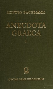 Cover of: Anecdota Graeca