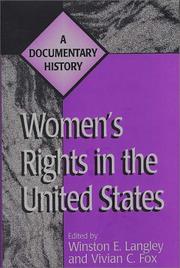 Cover of: Women's Rights in the United States by 